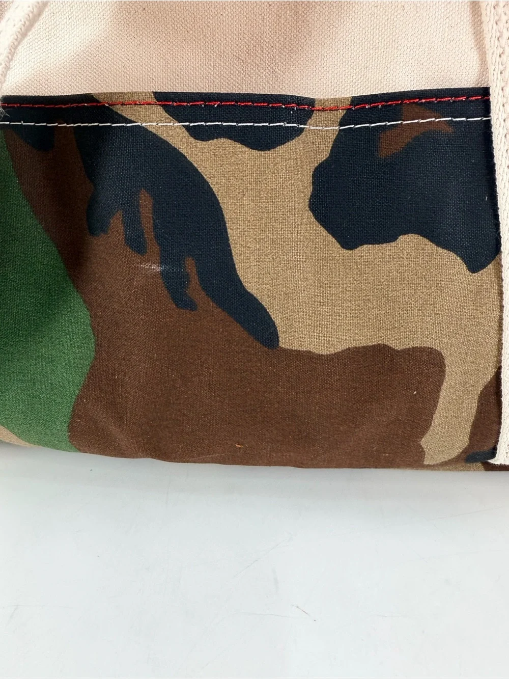 L.L. LL BEAN Camo Weekender Canvas Travel Bag Boat Tote